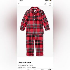 Petite Plume Plaid Flannel Two Piece PJ